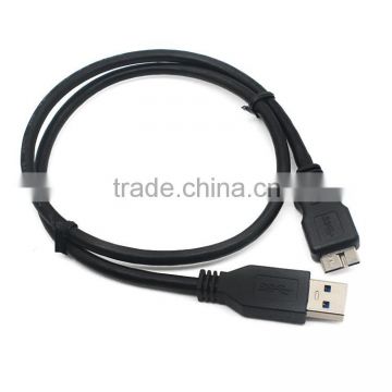Black micro USB3.0 AM to BM cable