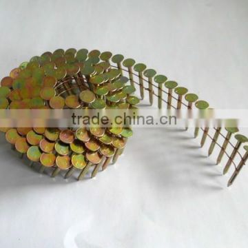 15 degree Wire Coil Galvanized Roofing Nails, pallet screw nails, coil roofing nails