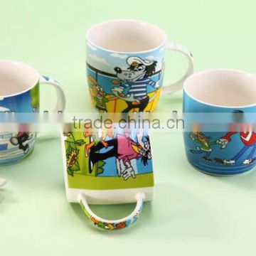New bone china mug with animal printings