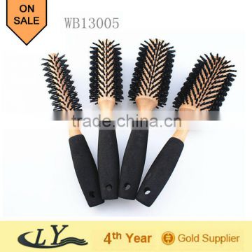 wooden hair brush,boar bristle hair brush