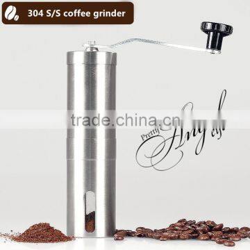 Manual Stainless steel Ceramic Burr Coffee Grinder, Coffee Mill only USD4.8