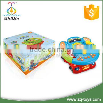 Good quality plastic musical kids steering wheel toy