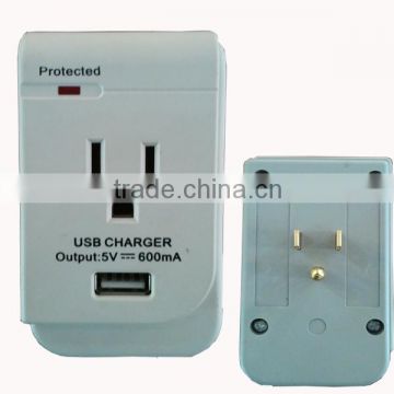 UL ETL USB Charging ports Surge protected grounding adapter