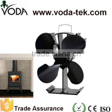 Aluminum alloy wood stove fan with 4 blade