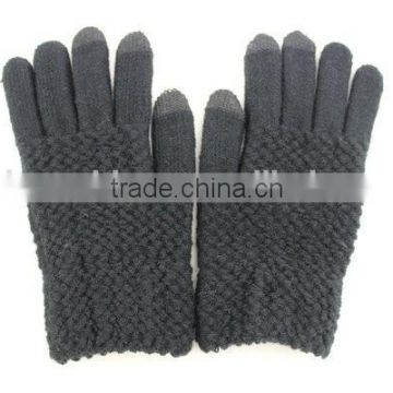 Fashion Plain Color Design Custom Touch Screen Gloves