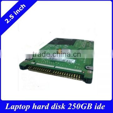 Stock 2.5" laptop HDD 250GB IDE internal hard disk drive 5400rmp 8mb