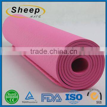 Colorful eco-friendly customized fitness yoga mat natural rubber