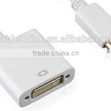 8in Display Port Male to DVI Single Link Female adapter Converter