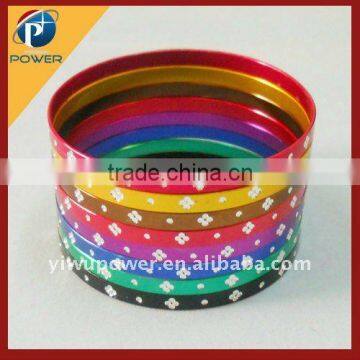 colorful aluminum bracelet in 0.5cm of width