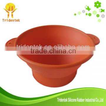 Best Selling Portable Food Grade Silicone Collapsible Salad Bowl