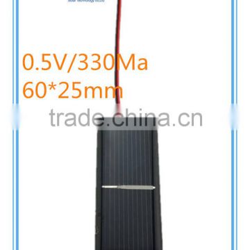 0.5V 330Ma Mini Custom Shaped Solar Panel with Wire