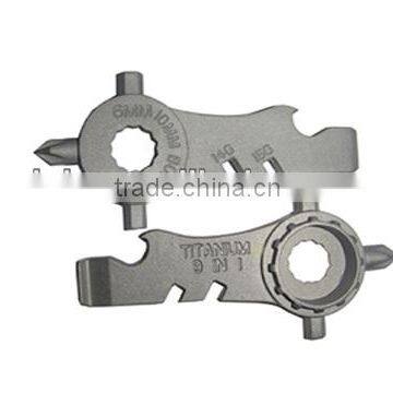 mini titanium multi tool,multifunctional Titanium Bicycle tool,titanium bike part, titanium casting product