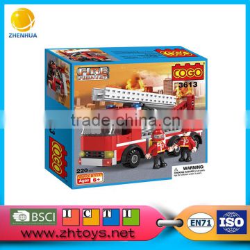Most popular items blocks fire fighting with two minifigures 220PCS