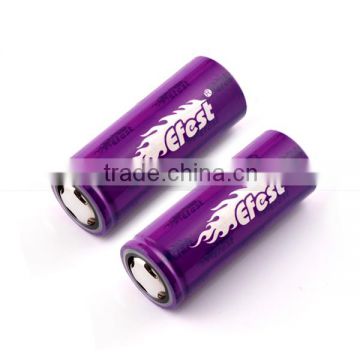 Efest purple 26650 5200mAh 3.7v rechargeable battery 26650 lithium ion battery