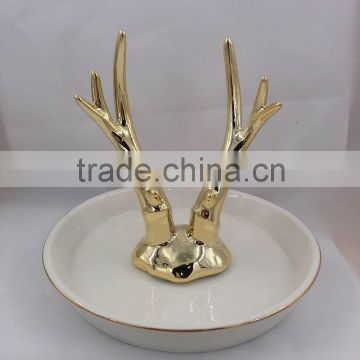 High quality ceramics creative jewelry holder