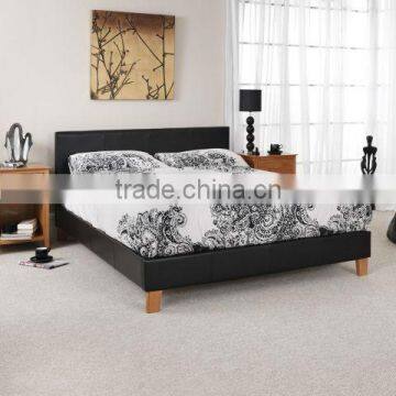 2013 hot furniture faux leather bed