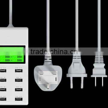 Intelligent matching current fast charger 8 USB power strip