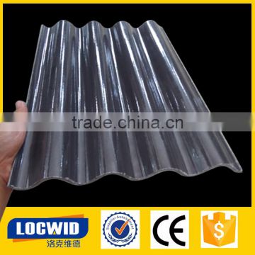 corrgated transparent plastic sheets in wave shape