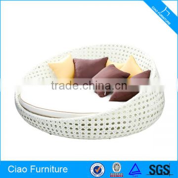 Modern Sofa Sunbed Rattan Round Bed Used Patio Furniture