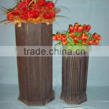 antique decorative wooden vase