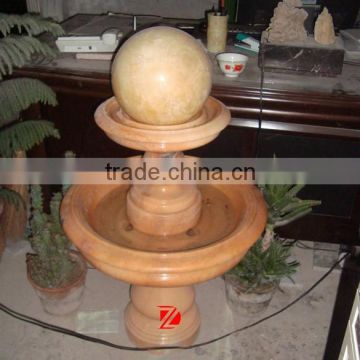 marble fountain with spinning ball