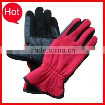 Warm winter fleece glove for women