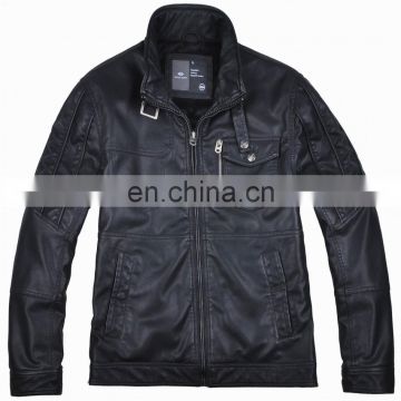 lastest design mens softshell fur lining handsome leather jacket coat