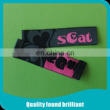 customized woven label for clothing and bags