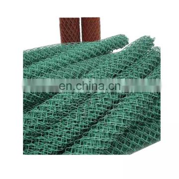 Sports Ground Chain Link Fence/ PVC Coated Chain link fence/ Plastic Coated Diamond Wire Mesh