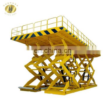 7LSJG Shandong SevenLift 10000 kg 10 ton freight residential hydraulic warehouse scissor static cargo elevator lift