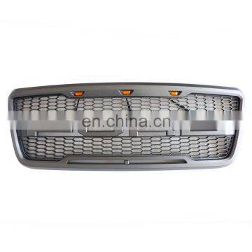 Front Upper Hood Grill Grille for FORD F-150 2009_14 Matte Grey F/R Style