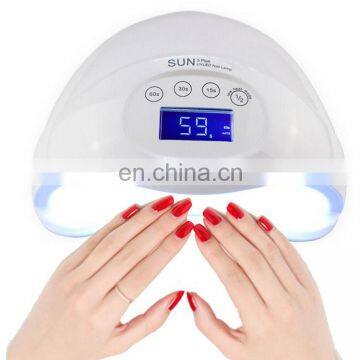 SUN5 plus New Item 54w White Uv Nail Lamp Uv Gel Nail Curing Lamp Light Dryer Led Nail Lamp machine