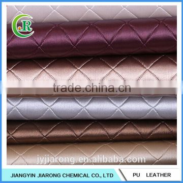 Embossed Diamond Grain Style PU /PVC Faux Leather                        
                                                Quality Choice