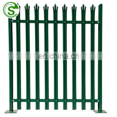 China Wholesale Iron Tubular Fencing 6*8 FT Metal Picket Steel Fence