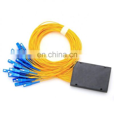 fiber splitter low pdl mini abs lgx rack-mounted 1*32 plc splitter with sc upc connector splitter box fiber optic