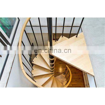 NEW design hot sales spiral staircase indoor wooden steps
