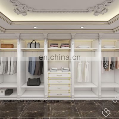 Luxury Customized Wardrobe Amoires Modern Design Walk In Close Bedroom Furniture