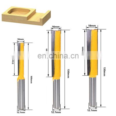 Woodworking tool  6 pcs set for door panel keyhole knife slotting and lengthening extended milling cutter
