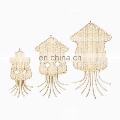 Cartoon Shaped Rattan Animal Wall Decor For Kid ROom cute Art Decor Wholesale Vietnam Supplier