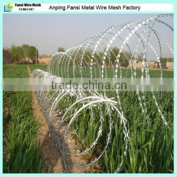 low price high tensile galvanized stainless steel razor barbed wire China manufacture