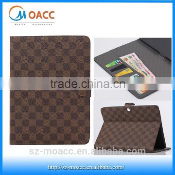grid style leather case for samsung galaxy tab 4 10.1