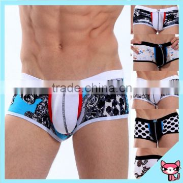 2015 European Printing Style Comfortable Cotton Boxer Wholesale Underwear Cotton Underwear Sexy Men Boxer