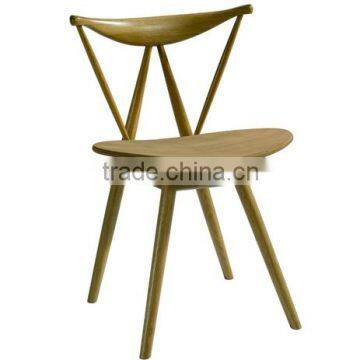 Cheap solid wood european wood dining chair ash wood furniture