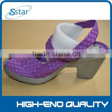 hand woven ladies leather flat shoes