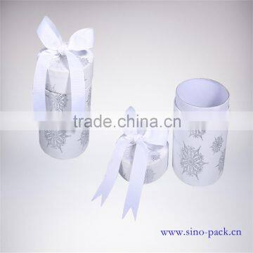 High Quality and Recycled Round Craft Paper Boxes with ribbon