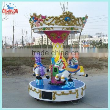 Children series playing amusement mini 3 seats carousel for rotating