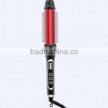 Easy styler LCD display Ceramic hot brush iron