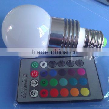 e27 led bulb rgb 5w, 16 model changing colors remote control