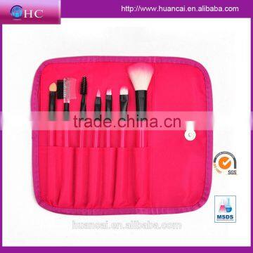 wholesale custom logo makeup brushes/7 pcs promotional make up brush set with high quality