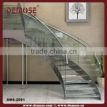 safety glass stairs for basement/loft designs